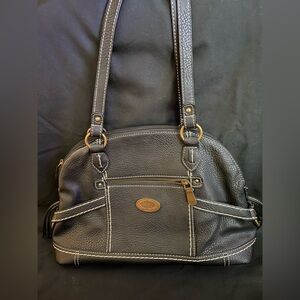 Elegant Black Leather Handbag